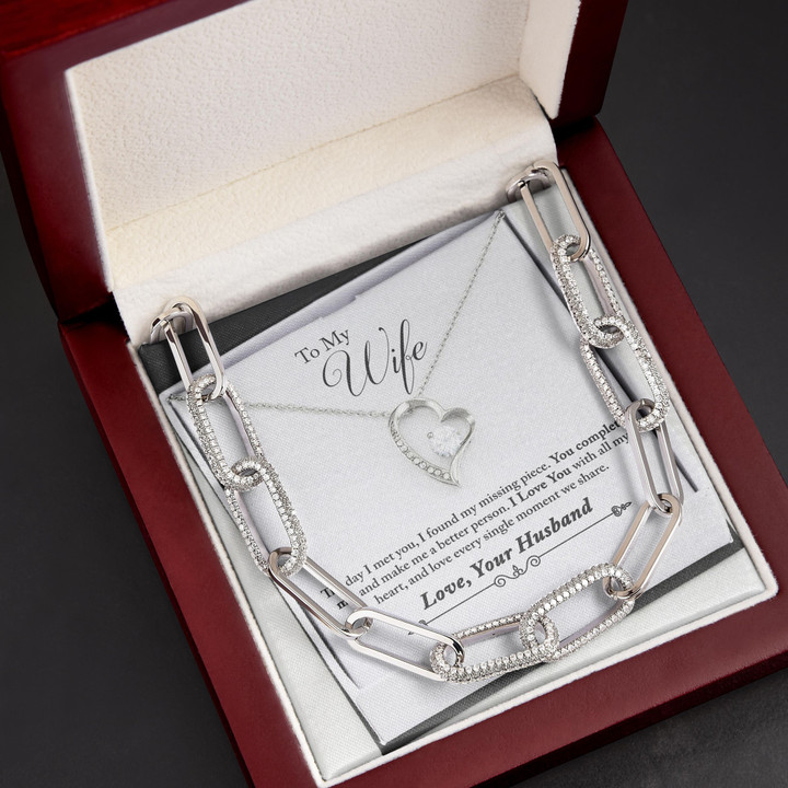 Gift For Wife You Make My Life Complete Forever Linked Necklace