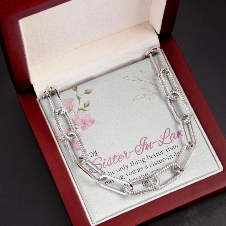 Gift For Sister In Law The Only Thing Better Than Having You Forever Linked Necklace