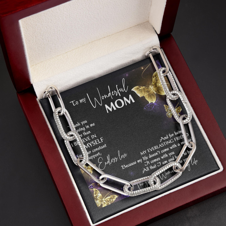 Gift For Mom The Greatest Woman In My Life Forever Linked Necklace