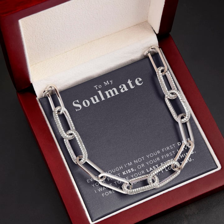 Gift For Her Your Last Everything To Soulmate Forever Linked Necklace