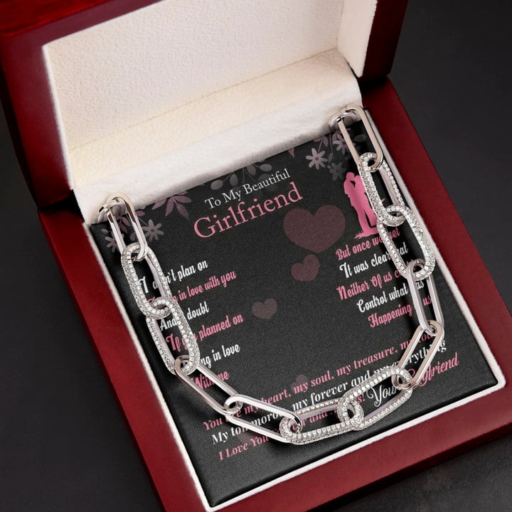 Gift For Girlfriend I Love You Forever For Her Forever Linked Necklace