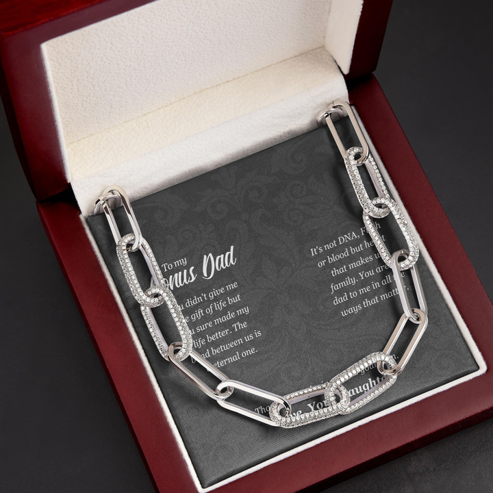 Gift For Dad Bonus Dad I Love You Forever Forever Linked Necklace