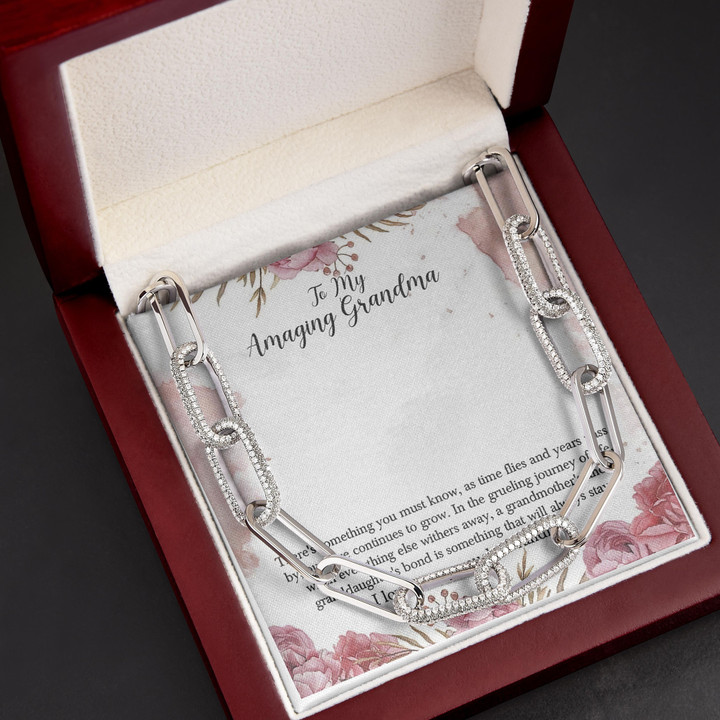 Gift For Grandma Love You Gift Forever Linked Necklace
