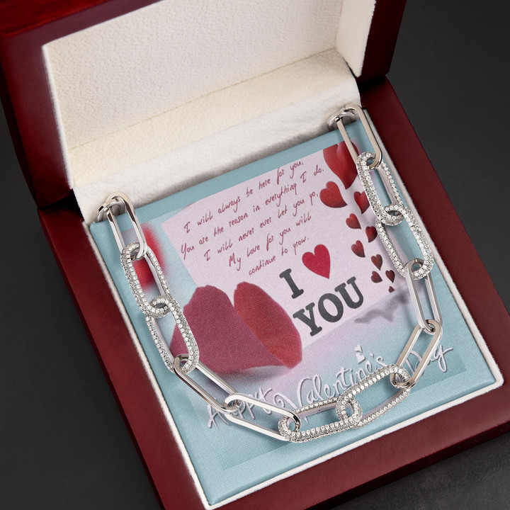 Always Be Here For You Valentine's Day Gift For Her Forever Linked Necklace