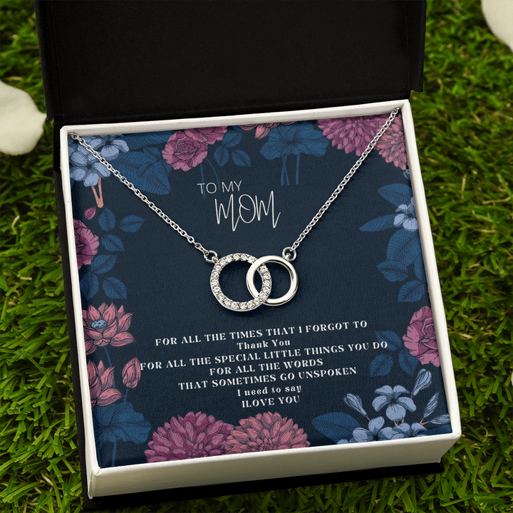 Thank You For All The Special Little Thing I Love You Gift For Mom Perfect Pair Necklace