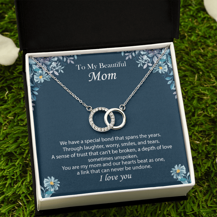 You Are My Mom And Our Hearts Beat As One Gift For Mom Perfect Pair Necklace
