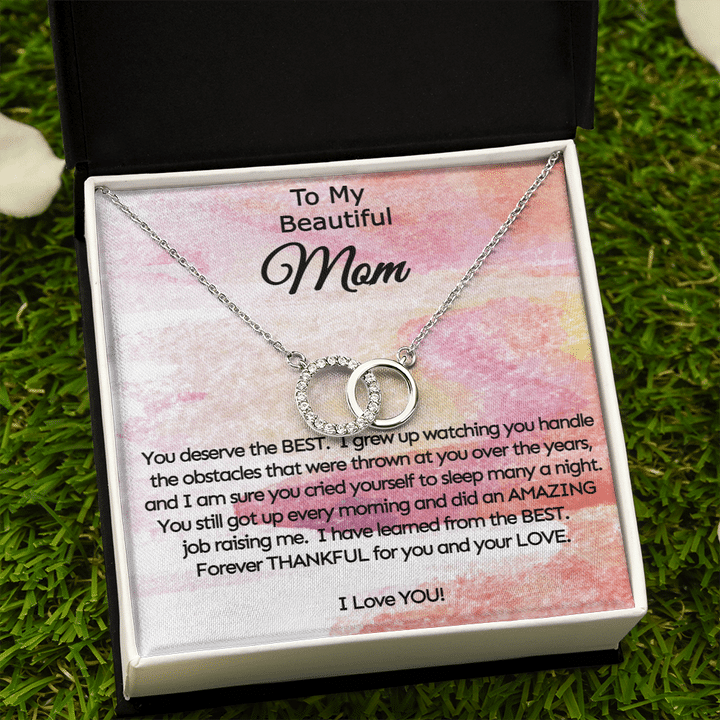Forever Thankful For You And Your Love Gift For Mom Perfect Pair Necklace
