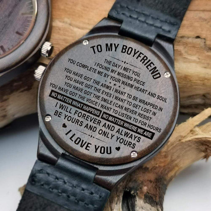 Gift For Boyfriend You Have Got The Voice I Want To Listen To For Hours Engraved Wooden Watch