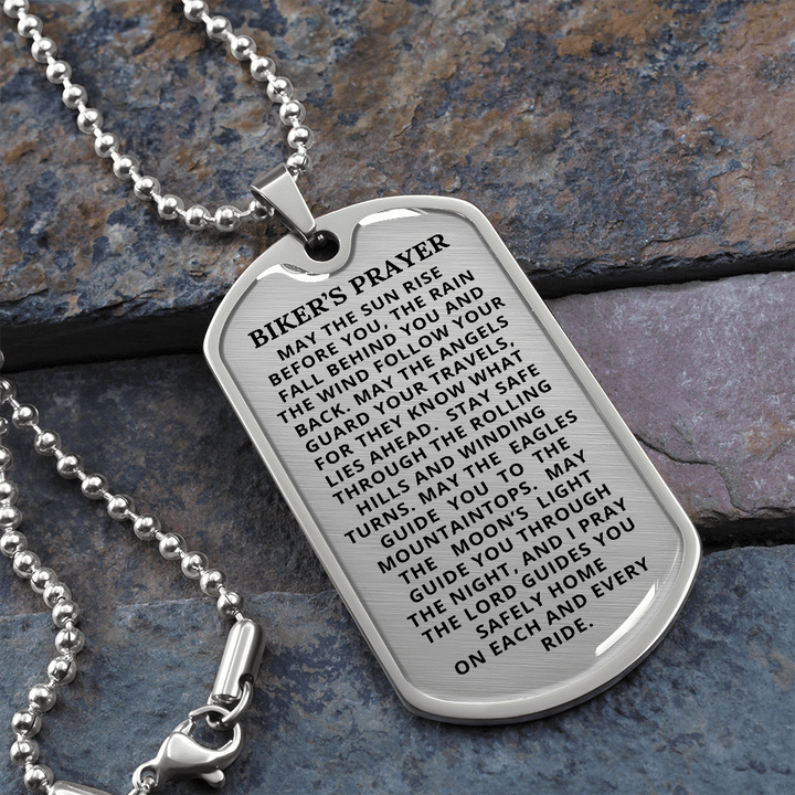 Meaning Letters May The Sun Rise Before You Dog Tag Necklace