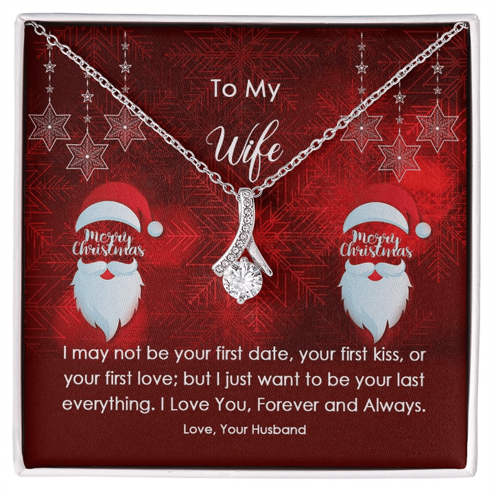 SANTA ALLURING NECKLACE GIFT FOR WIFE LOVE YOU FOREVER