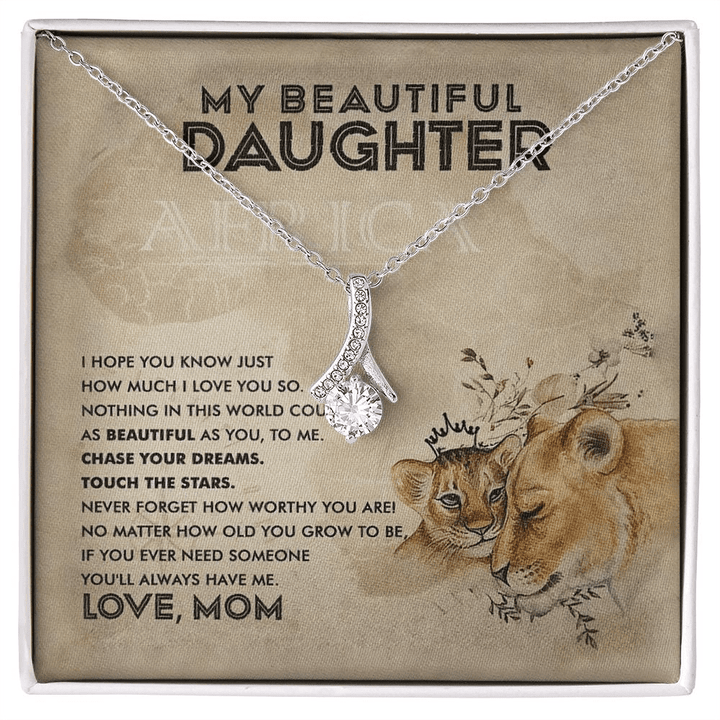 BEAUTIFUL GIFT FOR DAUGHTER YOU WILL ALWAYS HAVE ME ALLUNING NECKLACE