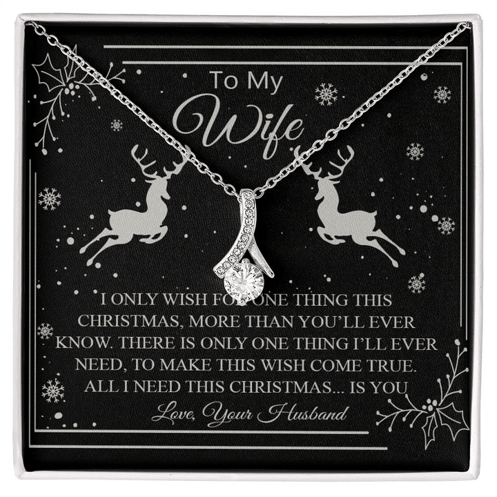 ALL I NEED FOR CHRISTMAS IS YOU ALLUNING NECKLACE BEST GIFT FOR WIFE
