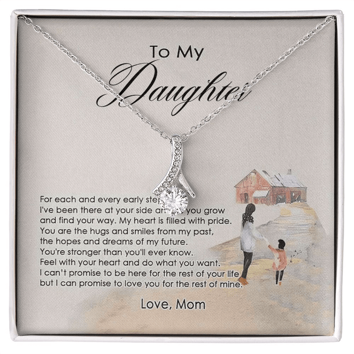 COOL GIFT FOR DAUGHTER I WILL ALWAYS BE WITH YOU ALLUNING NECKLACE