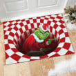 UK - Red Grinch Illusion Doormat