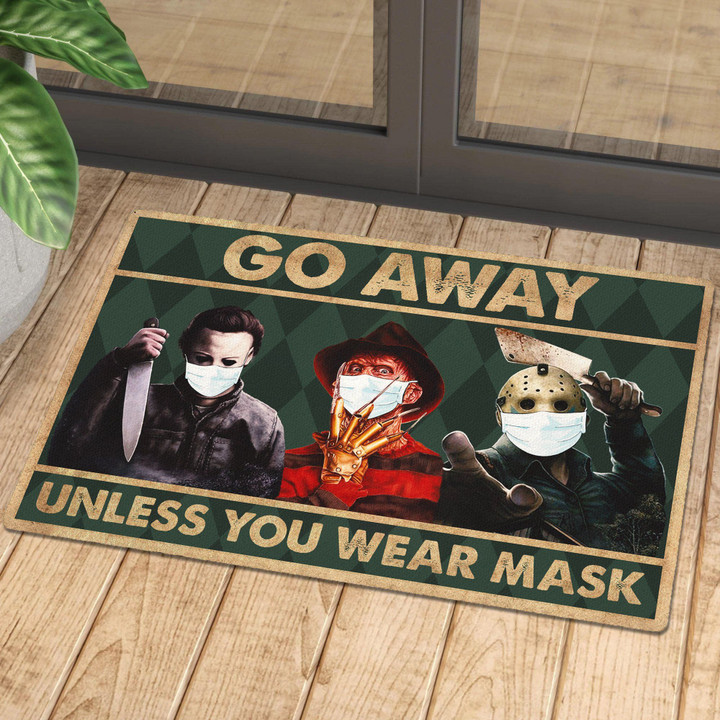 Horror Go Away Unless You Have Mask Doormat