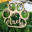 Customized Dog/Cat Paw Christmas Ornament