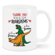 Personalized Dinosaur Couple Mugs
