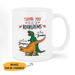 Personalized Dinosaur Couple Mugs
