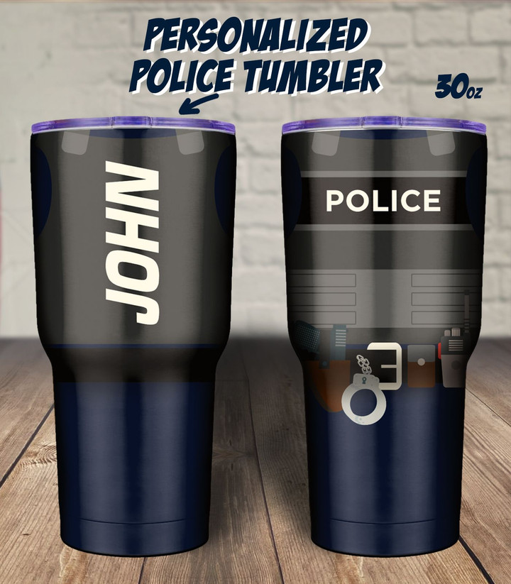 Police Personalized 30oz Tumbler