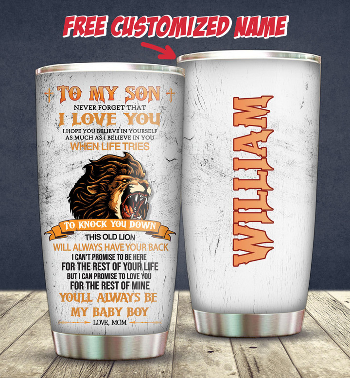 To My Son Personalized Tumbler