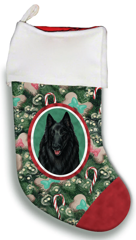 Belgian Sheepdog - Best of Breed Christmas Stocking Hanging Ornament