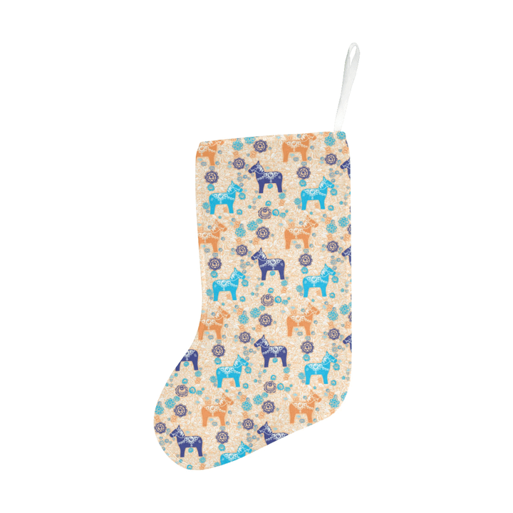 Cute Horse Pattern Christmas Stocking Hanging Ornament