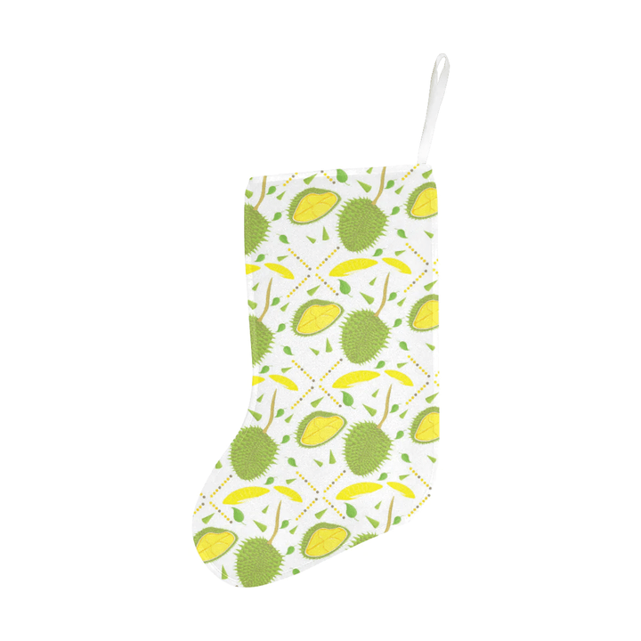 Durian pattern background Christmas Stocking Hanging Ornament