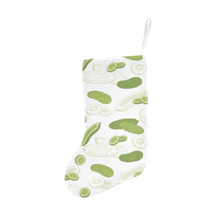 Cucumber sketch pattern Christmas Stocking Hanging Ornament