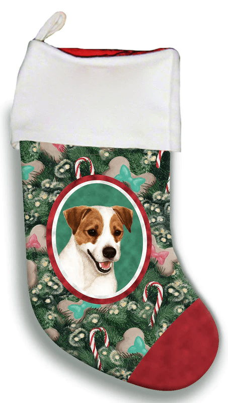 Jack Russell- Best of Breed Christmas Stocking Hanging Ornament