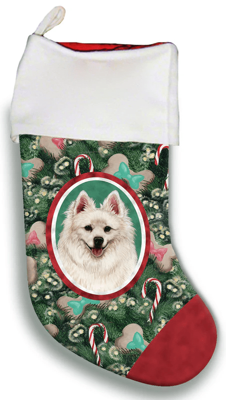American Eskimo - Best of Breed Christmas Stocking Hanging Ornament