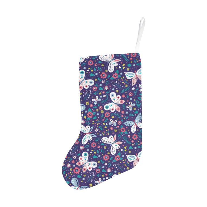 Colorful butterfly flower pattern.eps Christmas Stocking Hanging Ornament
