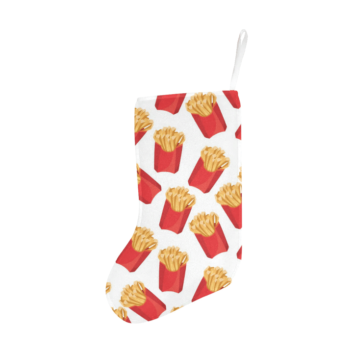 French Fries Theme Pattern Christmas Stocking Hanging Ornament