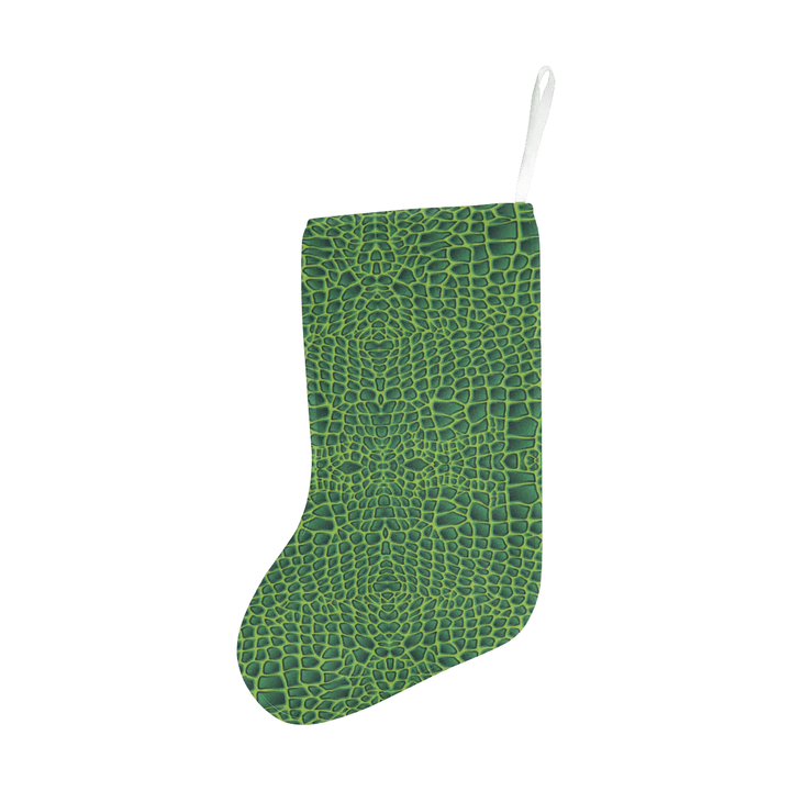 Crocodile Skin Printed Christmas Stocking Hanging Ornament