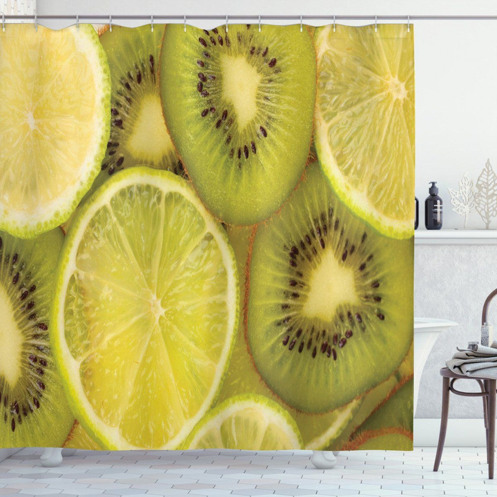Close Up Exotic Fruit And Lime Shower Curtain Home Decor