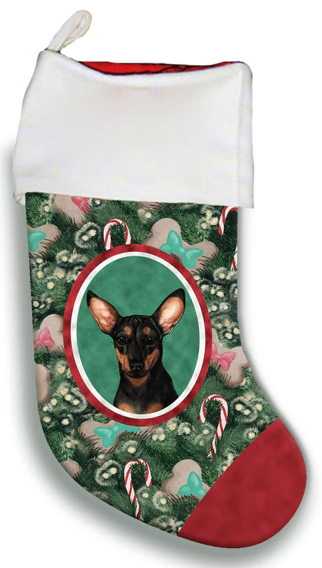 Chiweenie Black - Best of Breed Christmas Stocking Hanging Ornament