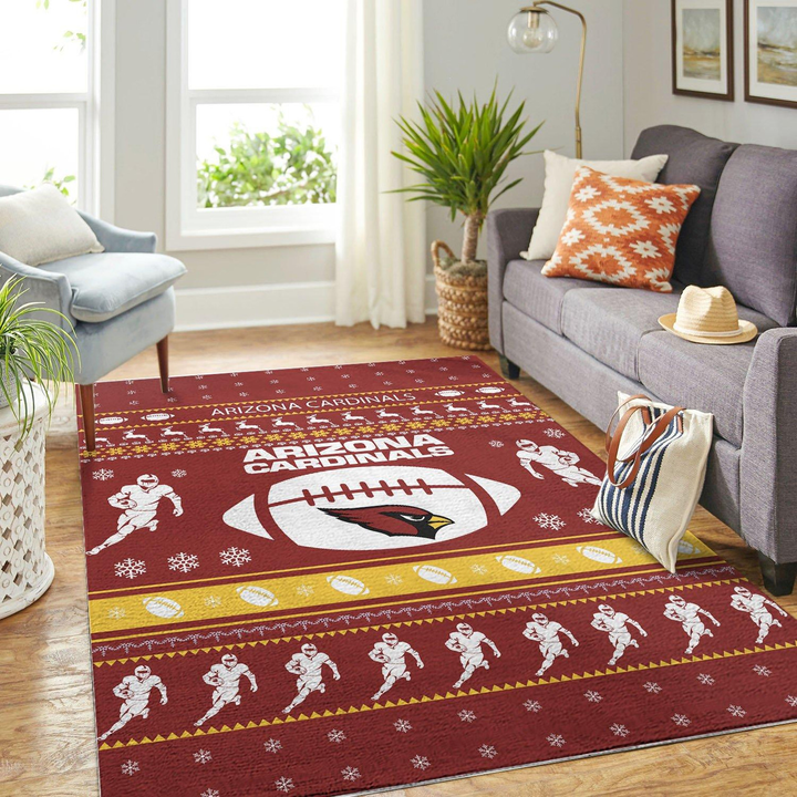 Arizona Cardinals Football Christmas Nfl Rug Room Carpet Sport Custom Area Floor Home Decor