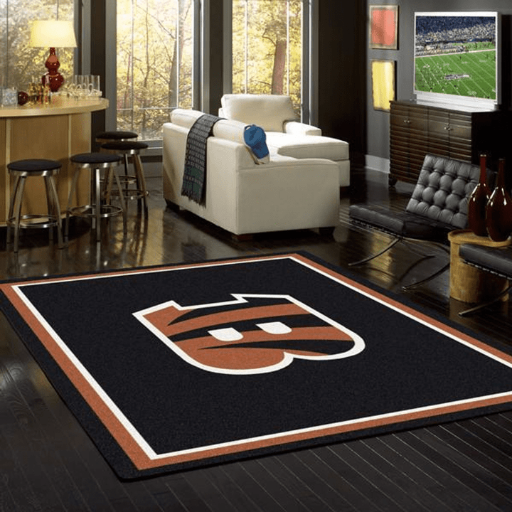 Cincinnati Bengals Nfl Rug Room Carpet Sport Custom Area Floor Home Decor