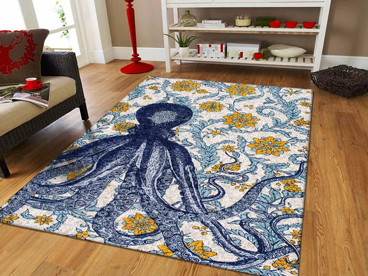 Octopus Area Rug Room Carpet Custom Area Floor Home Decor