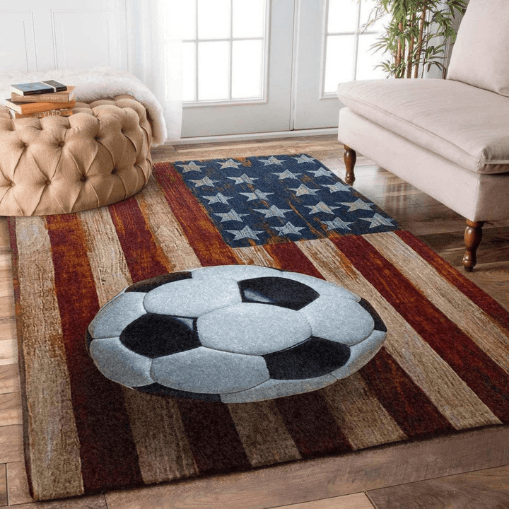 Soccer Area Rug Room Carpet Custom Area Floor Home Decor