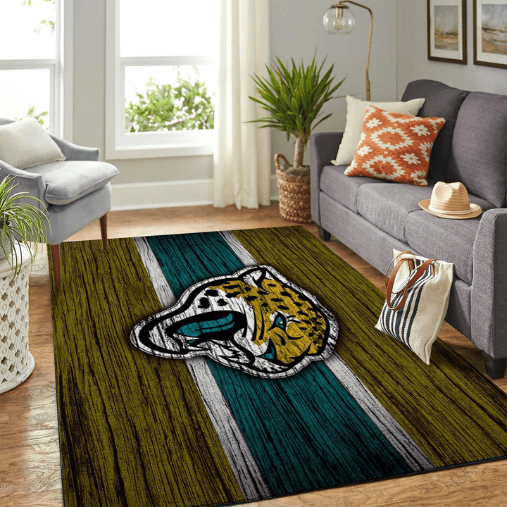 Jacksonville Jaguars Nfl Rug Room Carpet Sport Custom Area Floor Home Decor