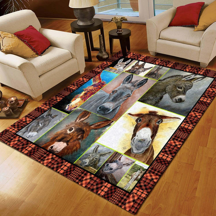 Donkey Area Rug Room Carpet Custom Area Floor Home Decor