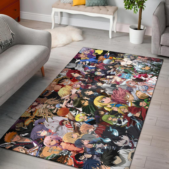 Character Anime Area Rug Room Carpet Custom Area Floor Home Decor