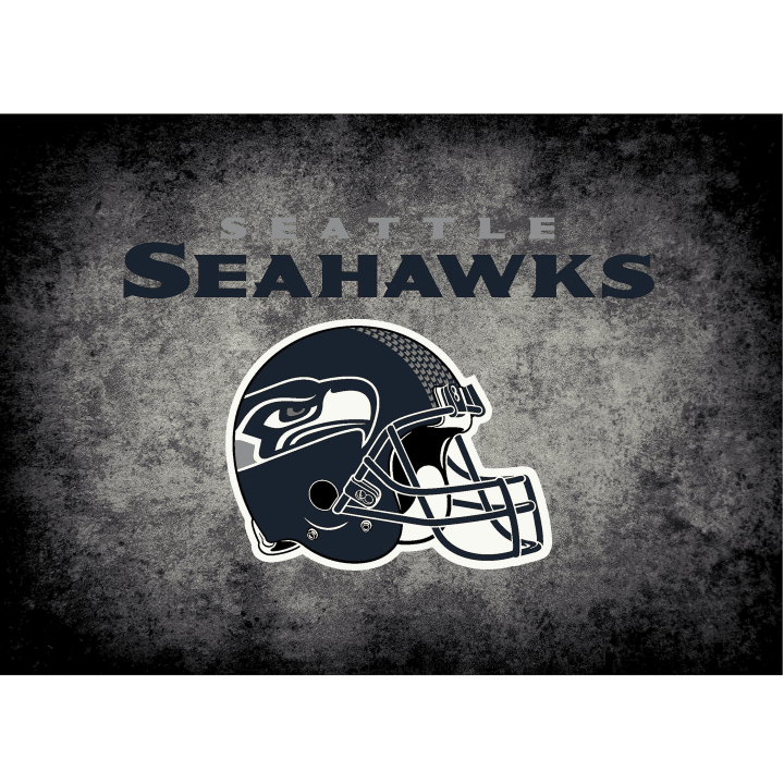 Seattle Seahawks Imperial Distressed Rug