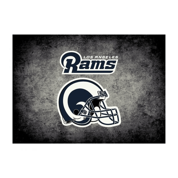 Los Angeles Rams Distressed NFL Rug
