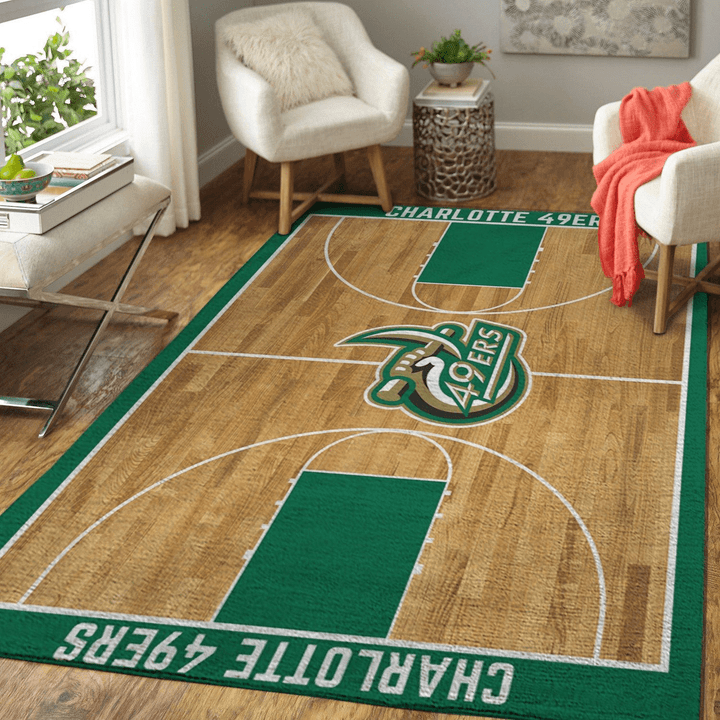 Charlotte 49Ers Ncaa Basketball Rug Room Carpet Sport Custom Area Floor Home Decor
