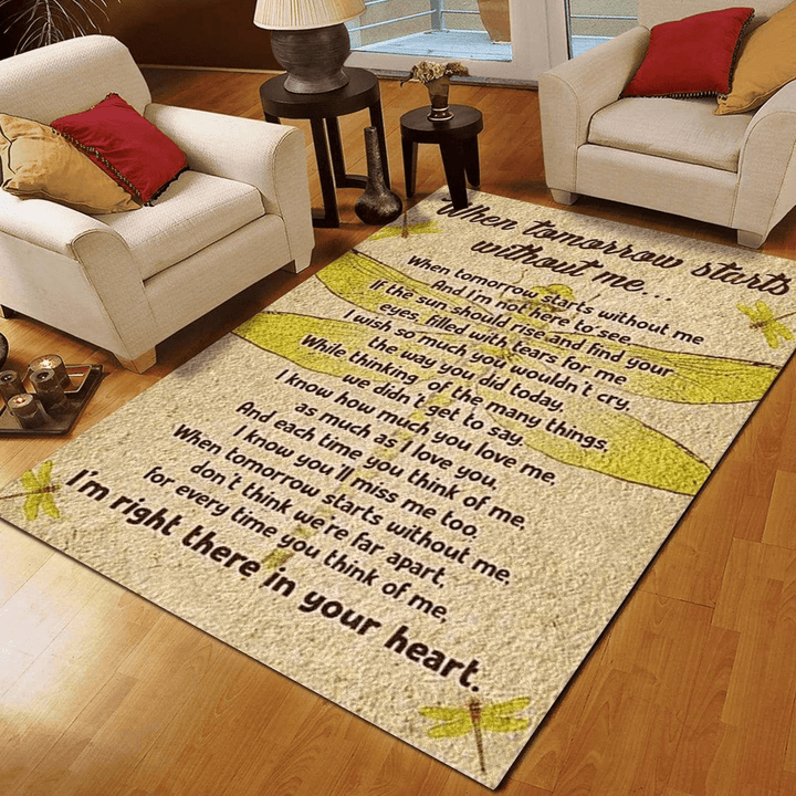 Dragonfly Area Rug Room Carpet Custom Area Floor Home Decor
