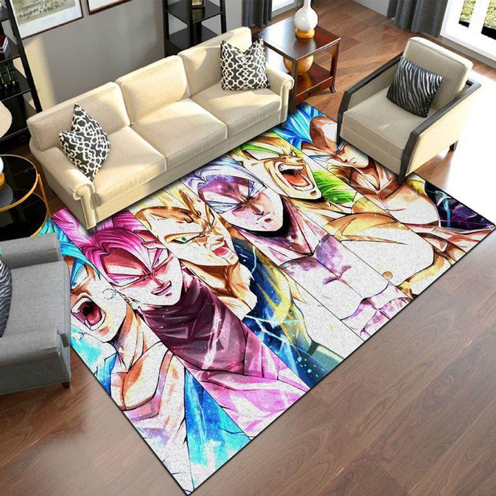 Saiyans Area Rug Room Carpet Custom Area Floor Home Decor