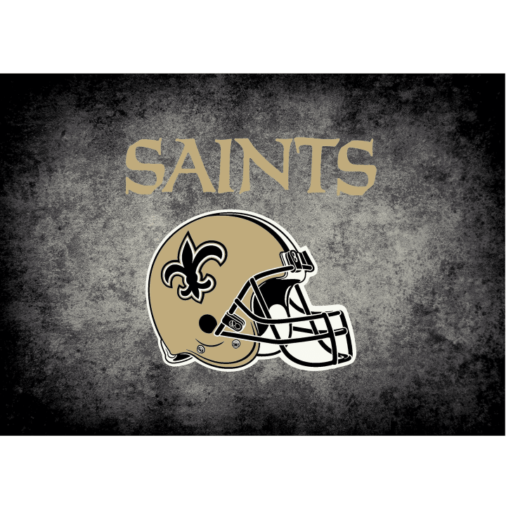 New Orleans Saints Imperial  Distressed Rug