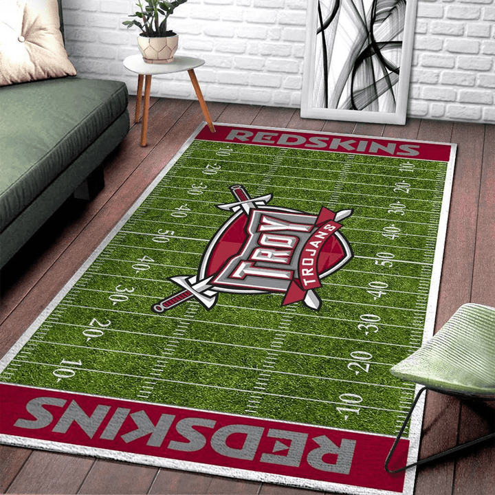Troy Trojans Ncaa Football Rug Room Carpet Sport Custom Area Floor Home Decor