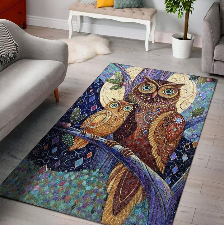 Owl Area Rug Room Carpet Custom Area Floor Home Decor